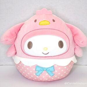 🐣 MY MELODY 🐰 Pink & White Chick Costume Easter 2025 Sanrio X Squishmallow NWT
